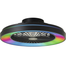 Stropný ventilátor so svetlom a farebným osvetlením