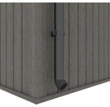 Detailný pohľad na odkvap na fasáde