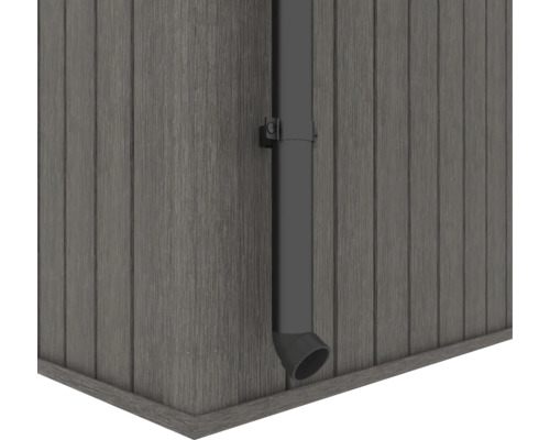 Detailný pohľad na odkvap na fasáde