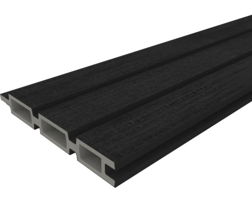 Tmavý fasádny profil z plastu