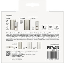 Balenie s informáciami o kompatibilných modeloch bezdrôtového zvončeka a predlžovača signálu EMOS