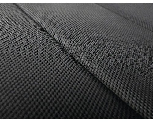 Detailný záber čiernej sieťovanej tkaniny