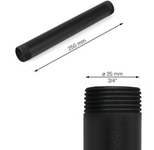 Kovová rúrka so závitom, dĺžka 250 mm, priemer 25 mm