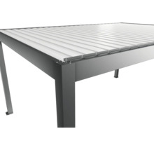 Detail terasového zastrešenia z hliníka