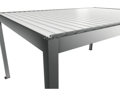 Detail terasového zastrešenia z hliníka