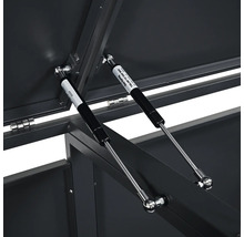 Detail plynových pružín na úložnom boxe