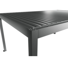 Detail hliníkového terasového zastrešenia