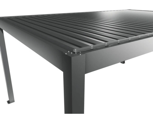 Detail hliníkového terasového zastrešenia