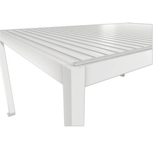 Detailný pohľad na hliníkové zastrešenie terasy