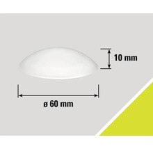 Produktový nákres s priemerom 60 mm a výškou 10 mm