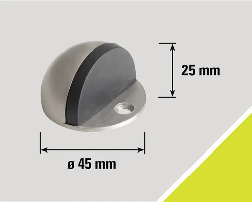 Dverová zarážka s priemerom 45 mm a výškou 25 mm