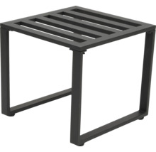 Kovová stolička s lamelovým sedadlom