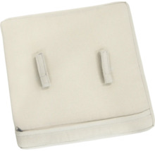 Štvorcový sedák s dvoma upevňovacími popruhmi