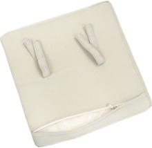 Štvorcový sedák so zipsom a upevňovacími pásikmi