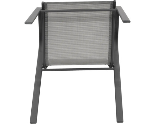 Záhradná stolička s textilným poťahom a podrúčkami