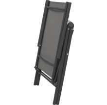 Skladacia záhradná stolička s textilným poťahom