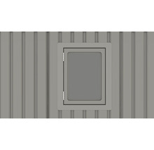 Okno v záhradnej chatke