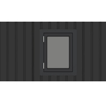 Okno v záhradnej chatke