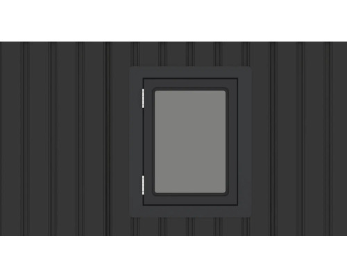 Okno v záhradnej chatke