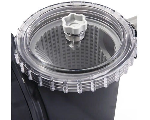 Bazénové čerpadlo s priehľadným vekom a filtračným košom