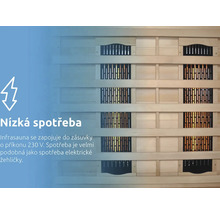 Infračervená sauna s nízkou spotrebou energie