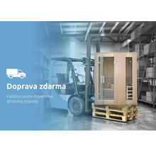 Doprava sauny zdarma s vysokozdvižným vozíkom