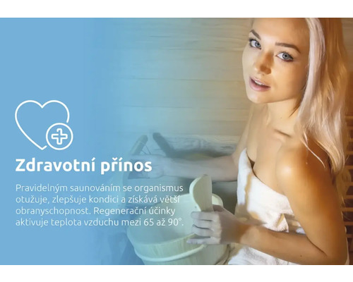 Symbol zdravotných výhod saunovania