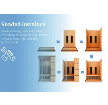 Montážny návod pre infrasaunu s montážou v niekoľkých krokoch