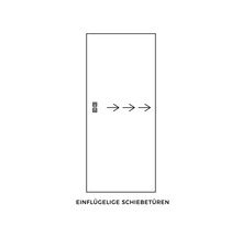 Symbol pre jednokrídlové posuvné dvere
