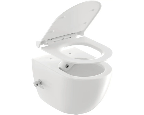 Závesný bidet s otvoreným vekom do kúpeľne