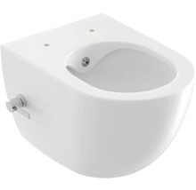 Závesný bidet zo sanitárnej keramiky s armatúrou