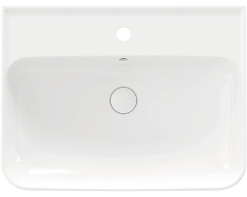 Keramické umývadlo s otvorom pre kohútik a prepadom