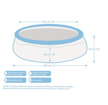 Obrázok bazéna s rozmermi