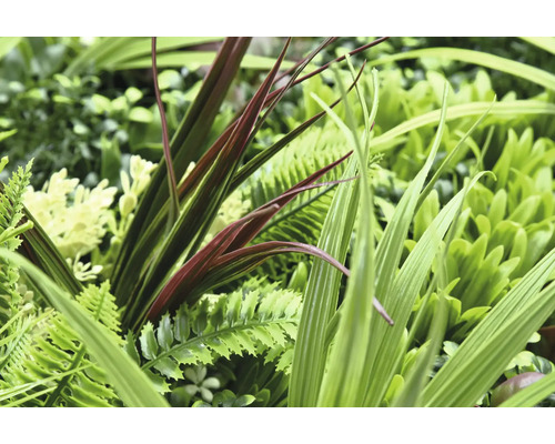 Detailný pohľad na rôzne umelé rastliny