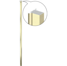 Hliníkový stĺpik s koncovkou