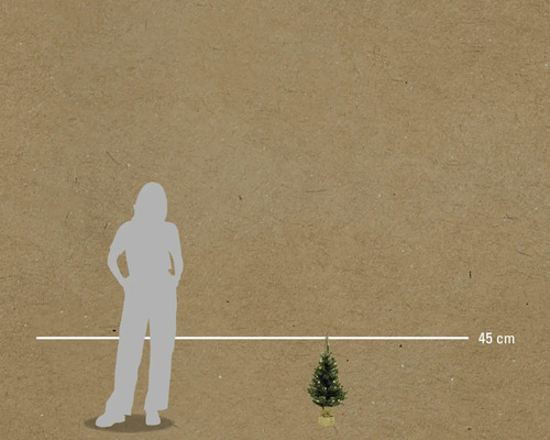 Obrázok malého vianočného stromčeka s výškou 45 centimetrov