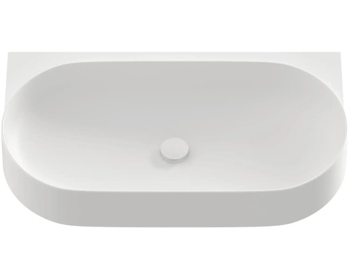 Keramické umývadlo na dosku s oválnym tvarom