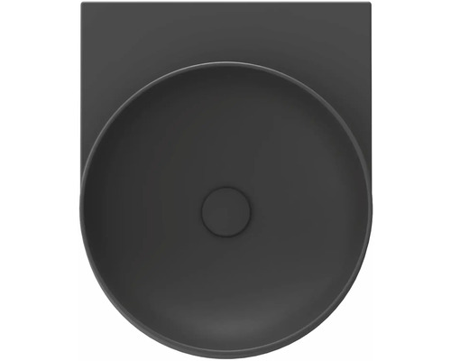 Pohľad zhora na okrúhle umývadlo