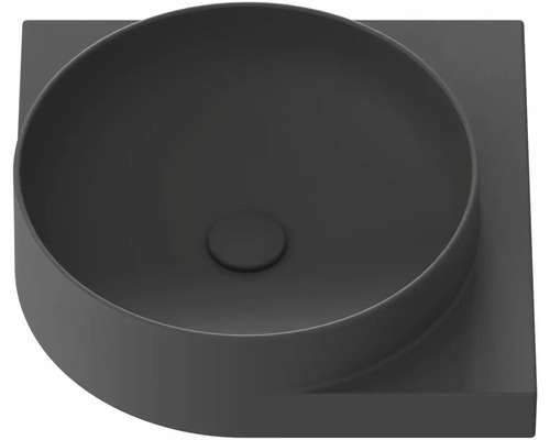 Umývadlo na dosku zo sanitárnej keramiky v okrúhlom prevedení
