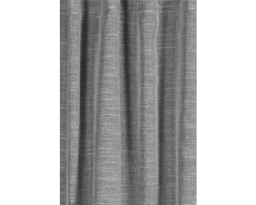 Záves zo sivej tkaniny s prírodnou textúrou