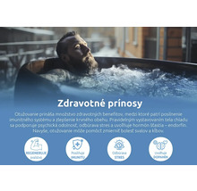 Muž relaxuje v ľadovom kúpeli, zdôraznené zdravotné výhody