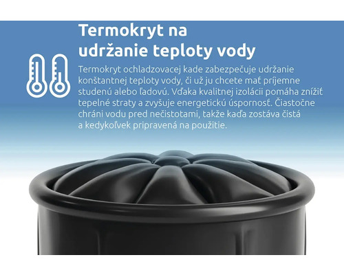 Izolačný kryt pre chladiacu káď pre udržanie teploty