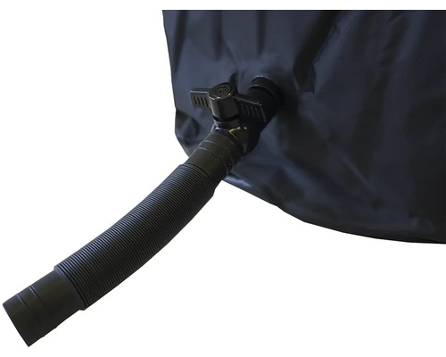 Nádrž na dažďovú vodu s výpustným kohútikom a hadicou