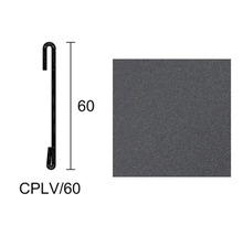 Profil s háčikom CPLV/60, rozmery a detailný pohľad