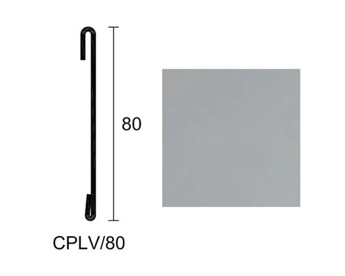 Kovový hák, 80 milimetrov