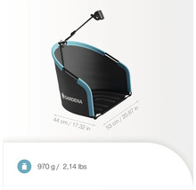 Držiak na vrece na lístie Gardena s logom Gardena, rozmery 44 x 53 centimetrov, hmotnosť 970 gramov