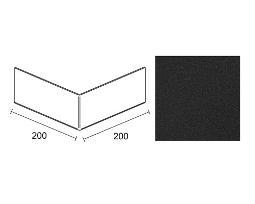 Obrázok rohovej lišty s rozmermi