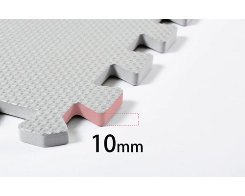 Detail puzzle hracej podložky s hrúbkou 10 mm.