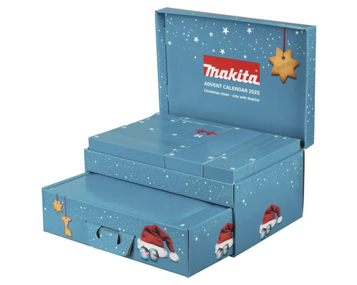Otvorený adventný kalendár 2025 od spoločnosti Makita