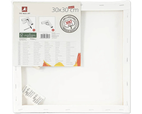 Maliarske plátno, 30x30 cm, s pečaťou prémiové kvality